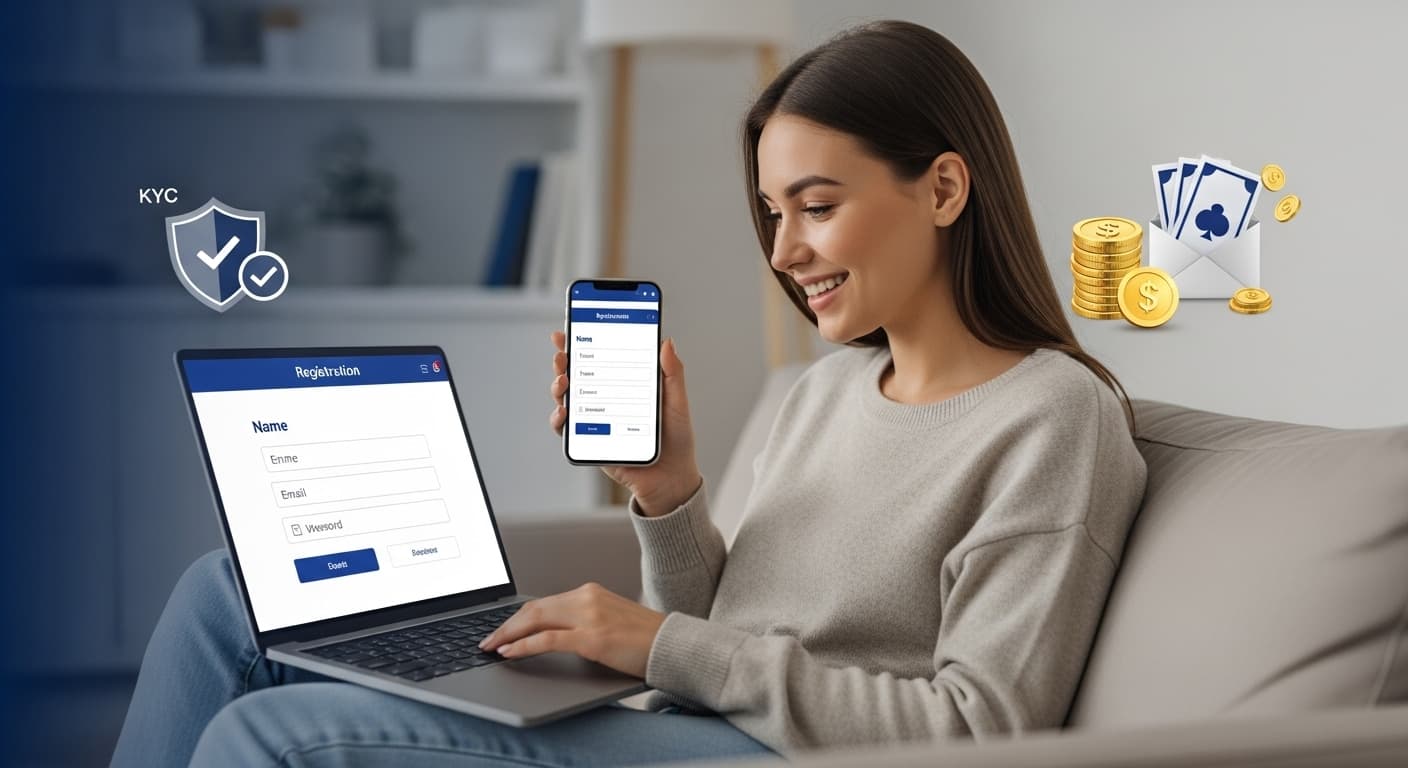 Kā reģistrēties tiešsaistes kazino: soli pa solim image