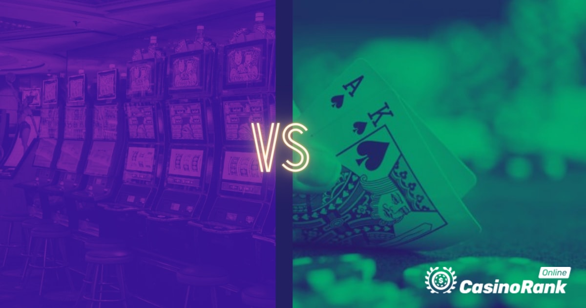 Tiešsaistes kazino spēles: spēļu automāti pret blekdžeku — kurš no tiem ir labāks?